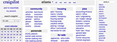 atlanta for sale craigslist